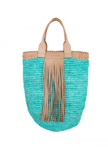 Avery Tote Bag Brown/Blue