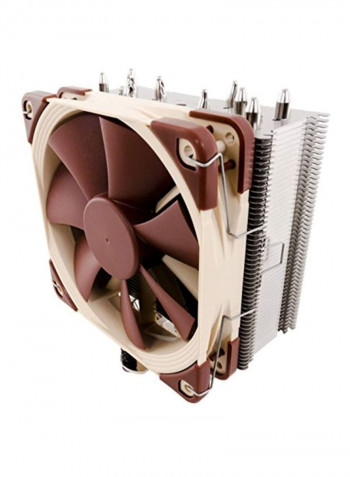Premium Quality Quiet CPU Cooler 120millimeter Cream/Brown