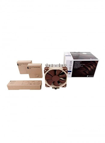 Premium Quality Quiet CPU Cooler 120millimeter Cream/Brown