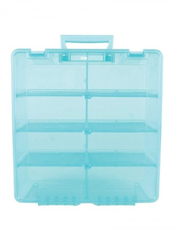 Art And Craft Double Deep Storage Container Box Aqua Mist