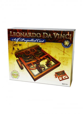 15-Piece Leonardo Da Vinci Self-Propelled Cart Building Set EDU-61004