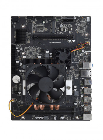 Jingsha AMD X89 Motherboard and Cooling Fan أسود
