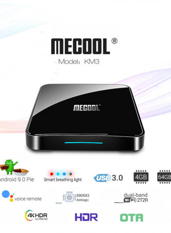 Km3 Smart Android 9.0 Tv Box KM3 Black