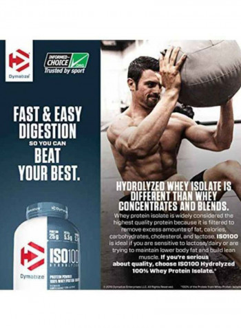ISO 100 Hydrolyzed Protein Powder - Gourmet Vanilla