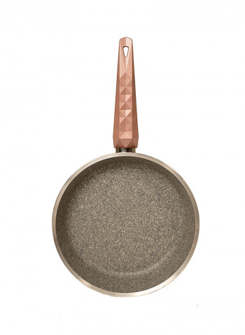 9 Piece Diamond Body Non-Stick Granitec Cookware Set Rose Gold