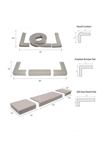 Fireplace Bumper Pad