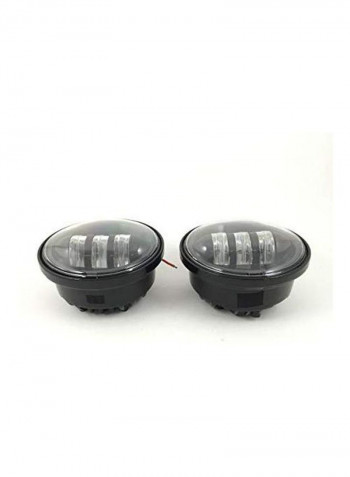 Pack Of 3 LED Headlight With Fog Light For Harley Davidson
