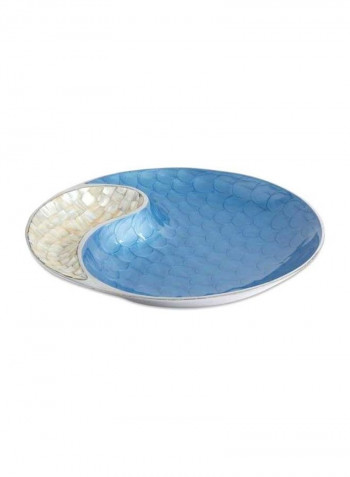 Classic Yin Yang Bowl Azure 13inch