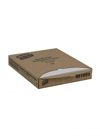 Hand Size Baking Pan Liner White 16.9x12.7x2.5inch