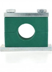 Single Tube Clamp Green/Silver 100millimeter