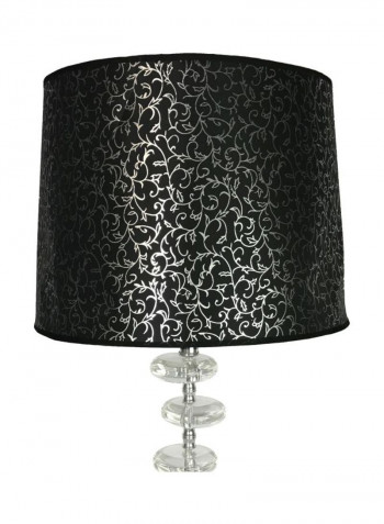 Decorative Table Lamp Black/Silver/Clear 400x650millimeter