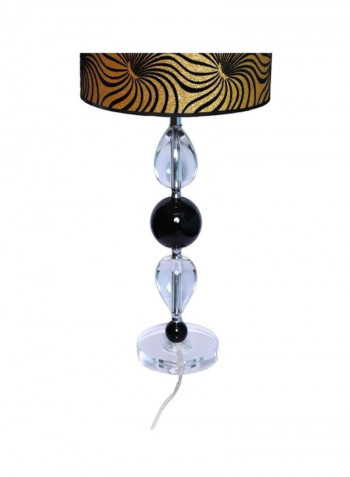 Decorative Table Lamp Gold/Black/Clear 400x600millimeter