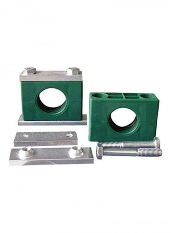 Single Tube Clamp Green/Silver 127millimeter