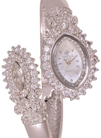 Women's 22K Gold Plated With Crystal Analog Watch P-21893