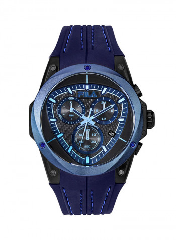 Men's Silicone Chronograph Watch 38-821-003