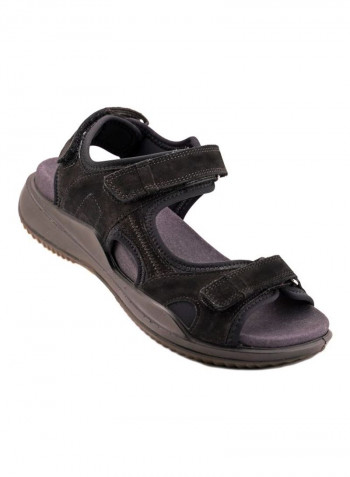 Velcro Strap Sandals Black