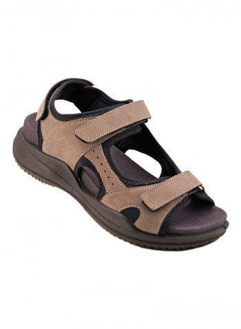 Velcro Strap Sandals Brown