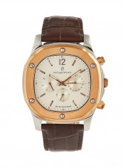 Men's Leather Analog Wrist Watch L1151CRWO