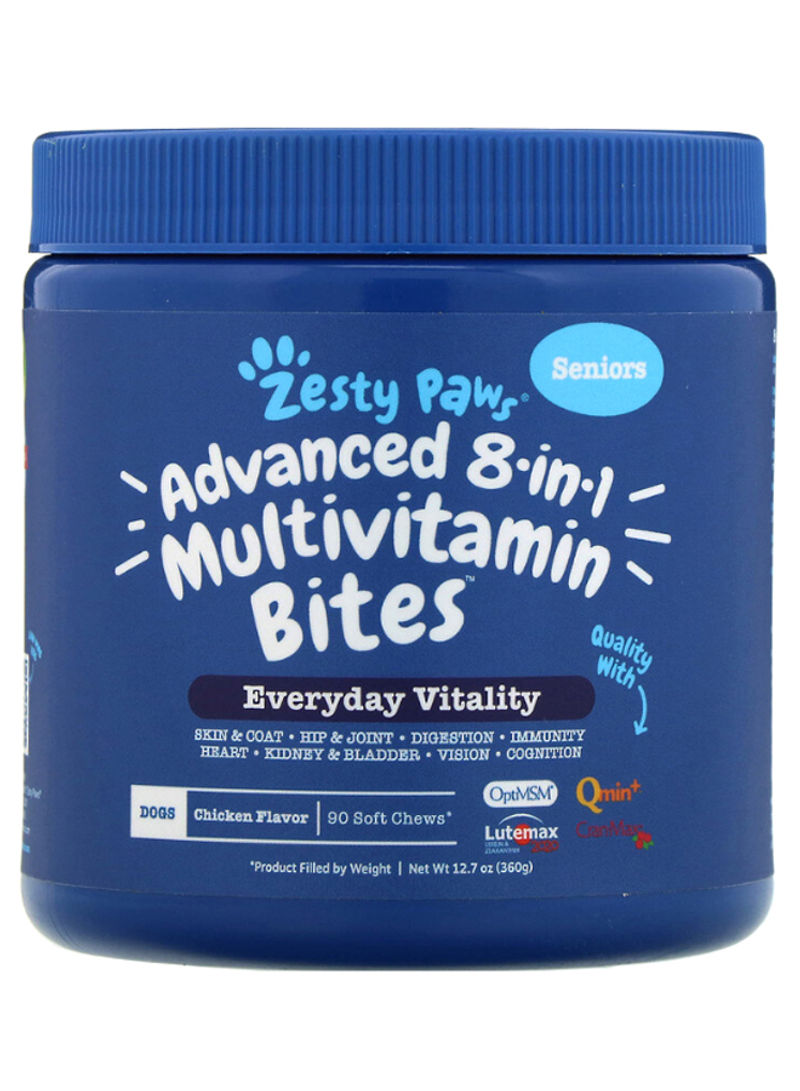 Advanced 8-In-1 Multivitamin Bites - 90 Soft Chews Blue 12.7ounce
