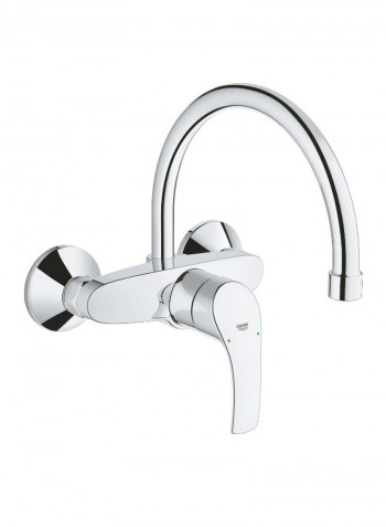 Eurosmart Single Lever Sink Faucet Chrome 24 x 27cm