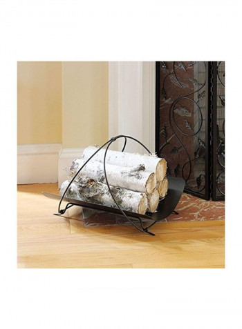 Petite Panier Firewood Holder Log Basket Black