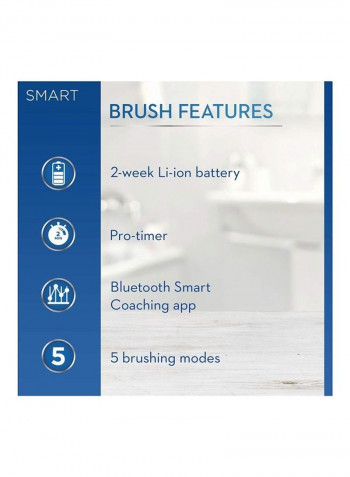 Smart Series 6500 Cross Action Electric Toothbrush Rechargeable Black/White 5.2 x 33.2 x 10cm