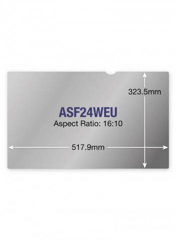 ASF24WEU Privacy Screen For Desktop 52 x 33centimeter Black