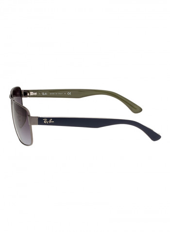 Men's Highstreet Square Sunglasses - Lens Size: 58 mm