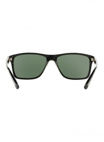 Men's Polarized Square Sunglasses - Lens Size: 58 mm