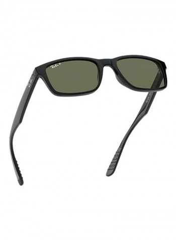 Men's Polarized Square Sunglasses - Lens Size: 58 mm