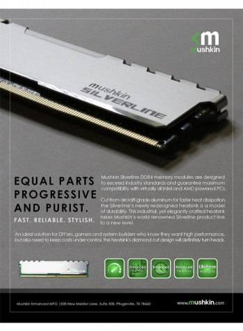 2-Piece  DDR4 2133 MHz DIMM RAM Kit With Heatsink 16GB