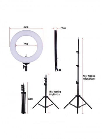 Dimmable LED Video Light Black/White