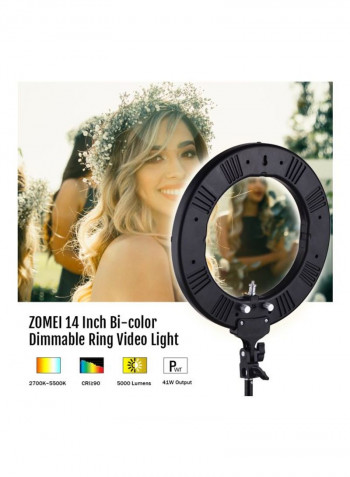 Dimmable LED Video Light Black/White