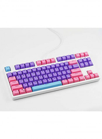 Wired Keyboard White/Purple/Pink