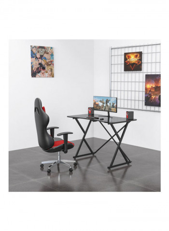 Modern Simple Style Computer Study Writing Desk with Extra Strong Legs Black