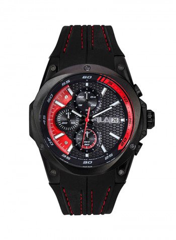 Men's Silicone Chronograph Watch 38-823-003