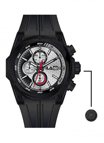 Men's Silicone Chronograph Watch 38-823-006