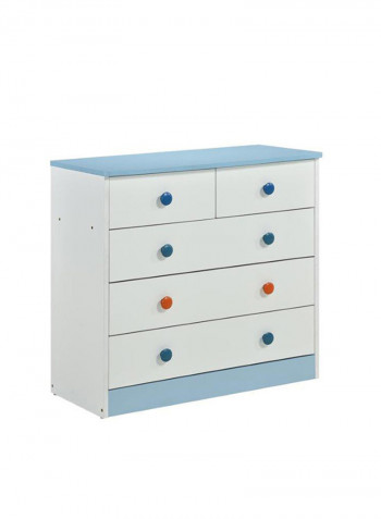 Haris Chest Of Drawer White 78x35x73cm