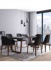 Wooden Dining Chair Black/Brown 530x570x780millimeter