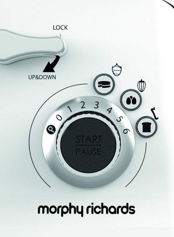 Total Control Stand Mixer 800W 400015 White/Silver