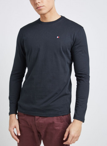 Full Sleeve Casual T-Shirt Black