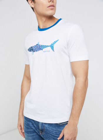 Half Sleeve Casual T-Shirt White