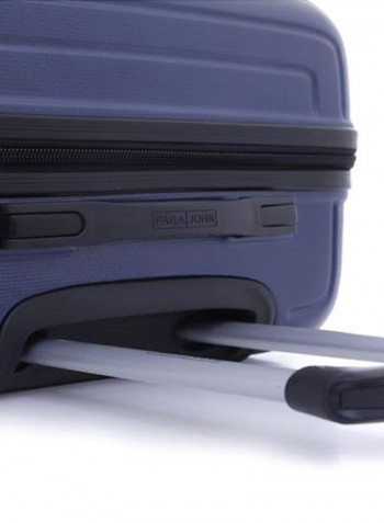 3-Piece Maze 4-Wheel Luggage Trolley Set Navy Blue