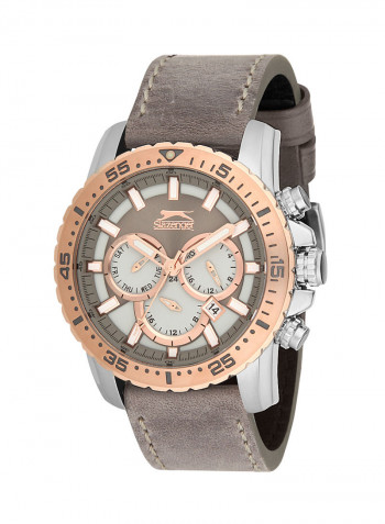 Men's Multi Function Display Leather Band Watch SL.27.1117.2.01