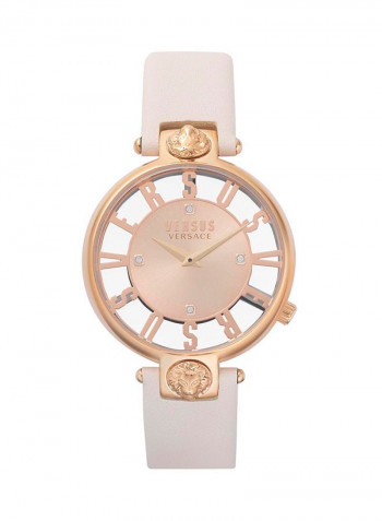 Women's Leather Analog Watch VSP490318