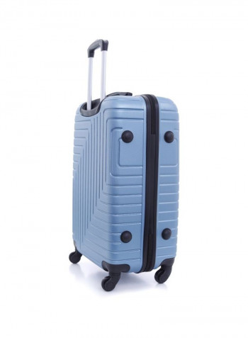 Maze 3-Piece Trolley Luggage Set Light Blue/Black/Silver