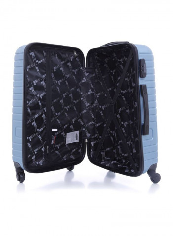 Maze 3-Piece Trolley Luggage Set Light Blue/Black/Silver