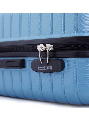 Maze 3-Piece Trolley Luggage Set Light Blue/Black/Silver