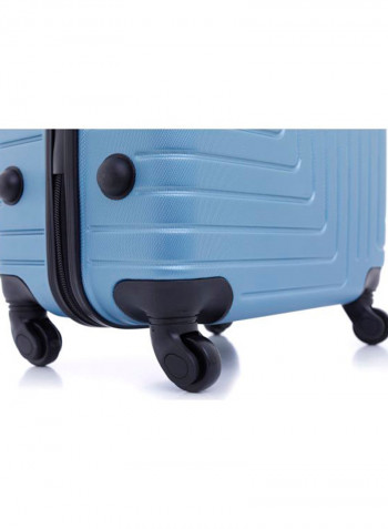 Maze 3-Piece Trolley Luggage Set Light Blue/Black/Silver