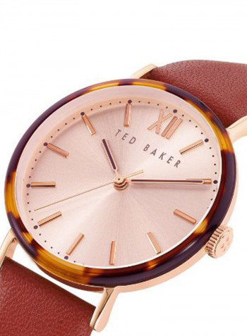 Women's Casual Round Shape Leather Analog Watch T TBKPPHF914